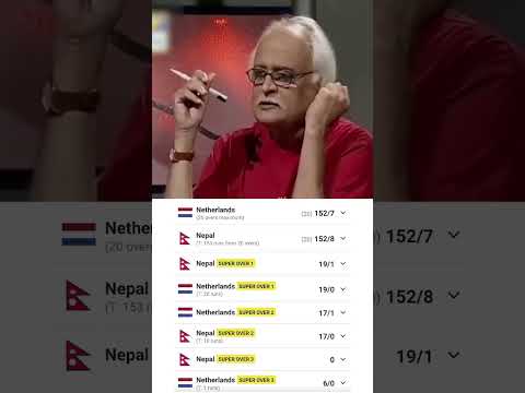 😱 3 super over in a row Nepal Vs Netherland 😱 omg ||. world record #cricket #nepvsned #trending