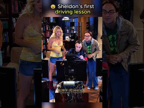 🤯 Sheldon learns driving the hard way