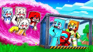 TSUNAMI de CHICAS vs BÚNKER APOCALÍPTICO en Minecraft 