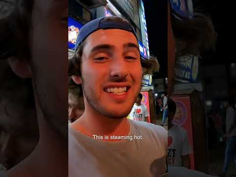 Luke Damant tries $0.30 special Indian chai 🇮🇳 #shorts