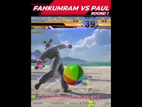 Shorts Video 🎮 | Tekken Ball Replays ⚽ Fahkumram VS Paul | Round 1️⃣ #shortsfeed @mentionyou