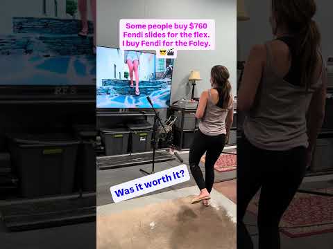 I Bought $760 Fendi Slidesโฆ Just for Foley ๐ก๐ฌ | Behind the Sounds