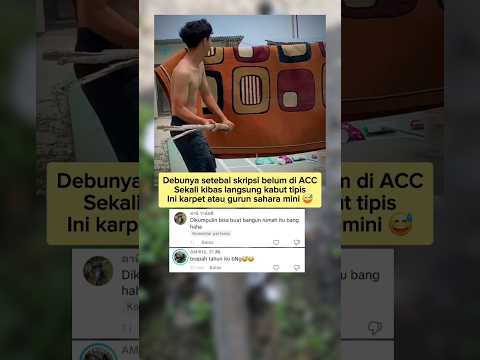 Karpet atau gunung sahara itu bang 😅 - Komentar netizen #shorts