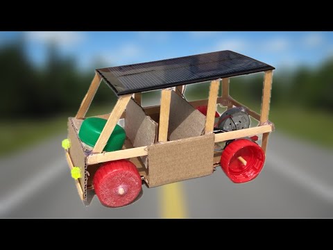 How to Make a Car 🚌☀️ Solar Powered Bus - Amazing Tutorial