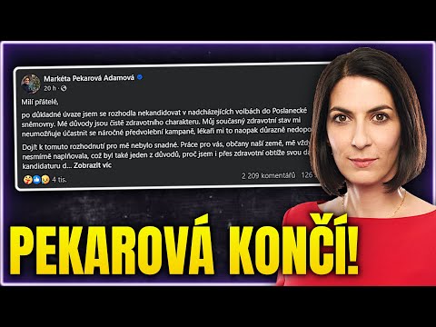 Markéta Pekarová Adamová končí v politice!