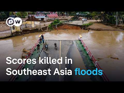 YouTube video thumbnail: Rising Death Toll From Torrential Rains in Southeast Asia
