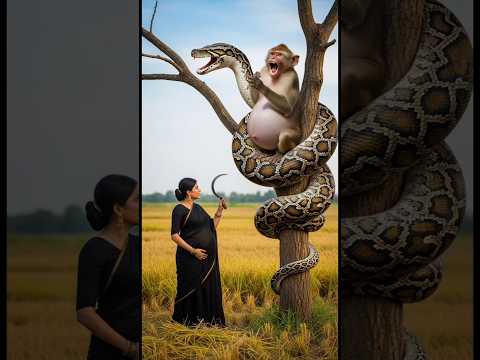 The Eternal Bond of Motherhood"#youtubeshorts #wildliferescue #ai #monkey #viralvideo #hearttouching