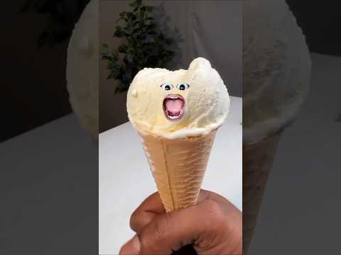 Ice cream with palm🤣/ #short#video