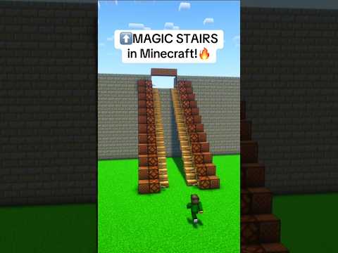 magic stairs in Minecraft automatic #shortsfeed