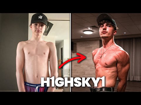 H1ghSky1 3 Year NATURAL Gym Transformation