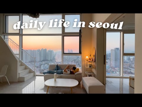 seoul vlog 🇰🇷 scalp/brow tattoo, furniture shopping, han river picnic, aesthetic cafe desserts