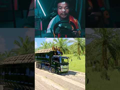 Sopir menggigil dump truck hino overload