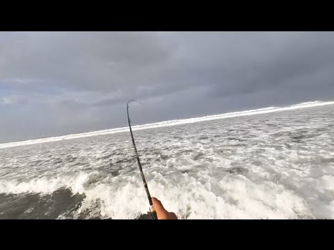 Resiko Tinggi Mancing di Pantai Berombak Besar