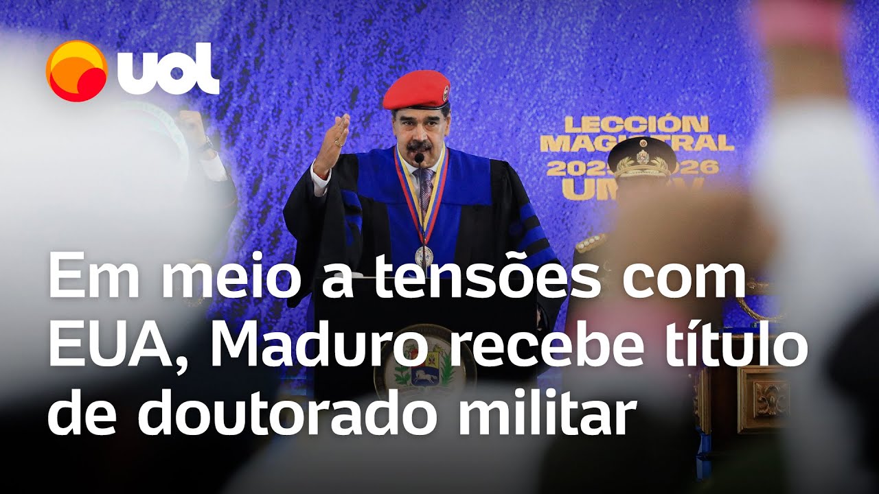 Maduro recebe título de doutorado militar honorário em meio a tensões com EUA