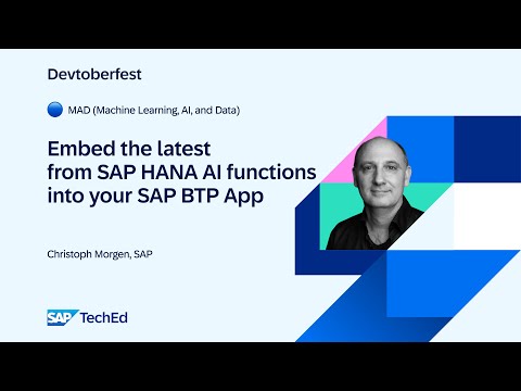 🔵 Embed the latest from SAP HANA’s AI functions into your SAP BTP Application