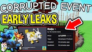 EARLY CORRUPTED UPDATE LEAKS in Roblox Grow a Garden..