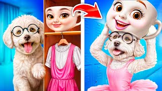 Desafio da Casa de Uma Só Cor! Ballerina Capuccina vs Tralalero Tralala! ROSA VS AZUL!