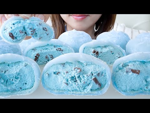 【咀嚼音】飲めるチョコミント生大福がもちとろ食感で凄かった【ASMR/EATINGSOUNDS】