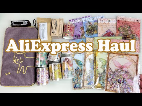 AliExpress Stationery Haul | So Many Shiny Stickers and Washi