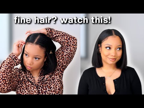 Best Tips for Natural Girls w/ Fine Hair 📌 How I Style My New Bob Haircut!