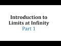Understanding Limits at Infinity