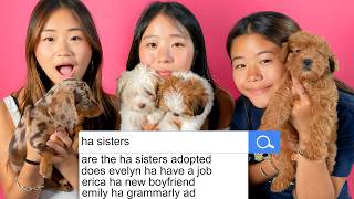 HA SISTERS PLAY WITH PUPPIES While Answering FAN QUESTIONS!!