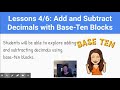 Adding and Subtracting with Base Ten Blocks