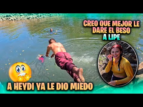 Felipe retó a Heydi y si no le tiene que dar un beso. Nayeli es experta para nadar bajo el agua