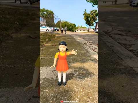 The Haunted Doll Red Light Green Light Experiment 😰 #squidgame2 #Shortsfeed #Shorts #viral #doll