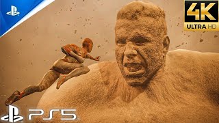 Marvel's Spider-Man 2 - Iron-Man & Spider-Man vs Sandman | 4K Realistic Ultra Graphics Gameplay