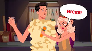 It took her just 5 minutes to turn a scrawny guy into a muscular beast
