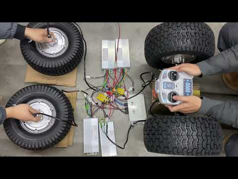 4WD wireless remote control brushless hub motor wheel kit