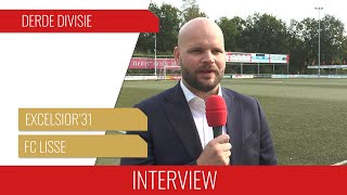 Screenshot van video Jurjan Wouda: "Blij met een punt tegen een goede ploeg" | Excelsior'31 - FC Lisse