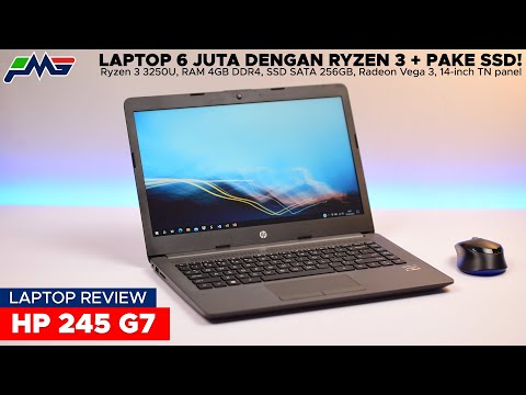 (INDONESIAN) Laptop 6 jutaan yang paling banyak direquest! udah Ryzen 3 + SSD - HP 245 G7 Review Indonesia