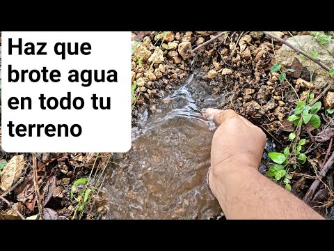 INCREIBLE TODA EL AGUA QUE SALIO en esta SIEMBRA DE AGUA