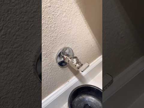 installing a 1/4 turn compression angle stop