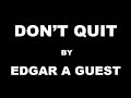 Themes and Messages in Edgar Guest's Poetry