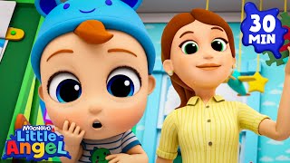 Mommy Taught Me The ABCs! 📚 | Little Angel 😇 | 🔤 Subtitled Sing Along Songs  | Cartoons for Kids