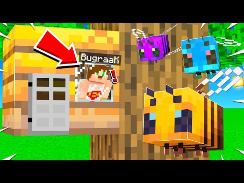 Minecraft, 100 GÜN BOYUNCA ARI OLARAK YAŞADIM