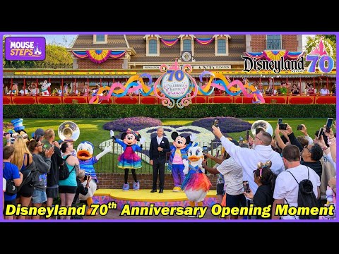 Disneyland 70th Anniversary Opening Moment - July 17, 2025 (Official) - w/Bob Iger, Mickey, Minnie +