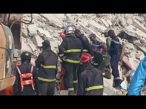 Encore un effondrement d'un immeuble qui a fait 3 m0rts et deux  ́blessés à touba
