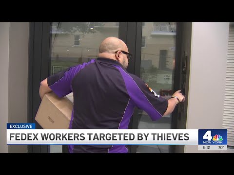 Alarming trend: FedEx workers targeted by package thieves | NBC New York