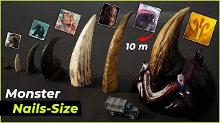Monster Nails Size Comparison | Bloop vs Sea Eater vs Monster Nail 