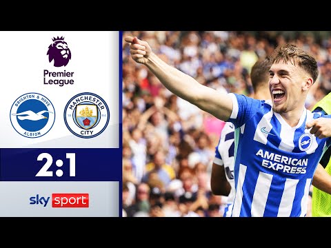 Haaland nicht genug - Gruda mit dem Gamewinner! | Brighton & Hove Albion - Man. City | Highlights