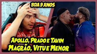 (FICOU PESSOAL!!) APOLLO, PRADO E TAVIN X MAGRÃO, VITU E MENOR | SEGUNDA FASE | BDA 9 ANOS | REACT