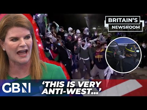 VIOLENT clashes between police and pro-Palestine students: 'A RERUN of BLM' FUMES Jennifer Ewing