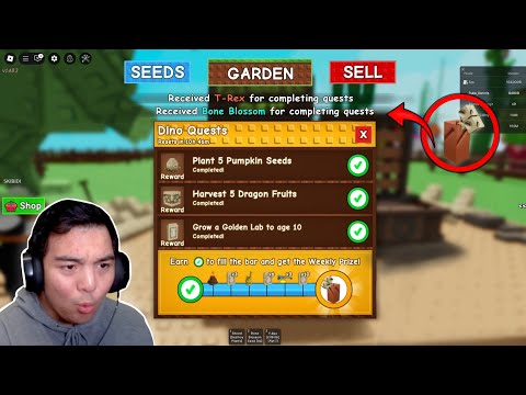 FINALLY.. I Got BONE BLOSSOM From DINO QUEST In Grow a Garden!