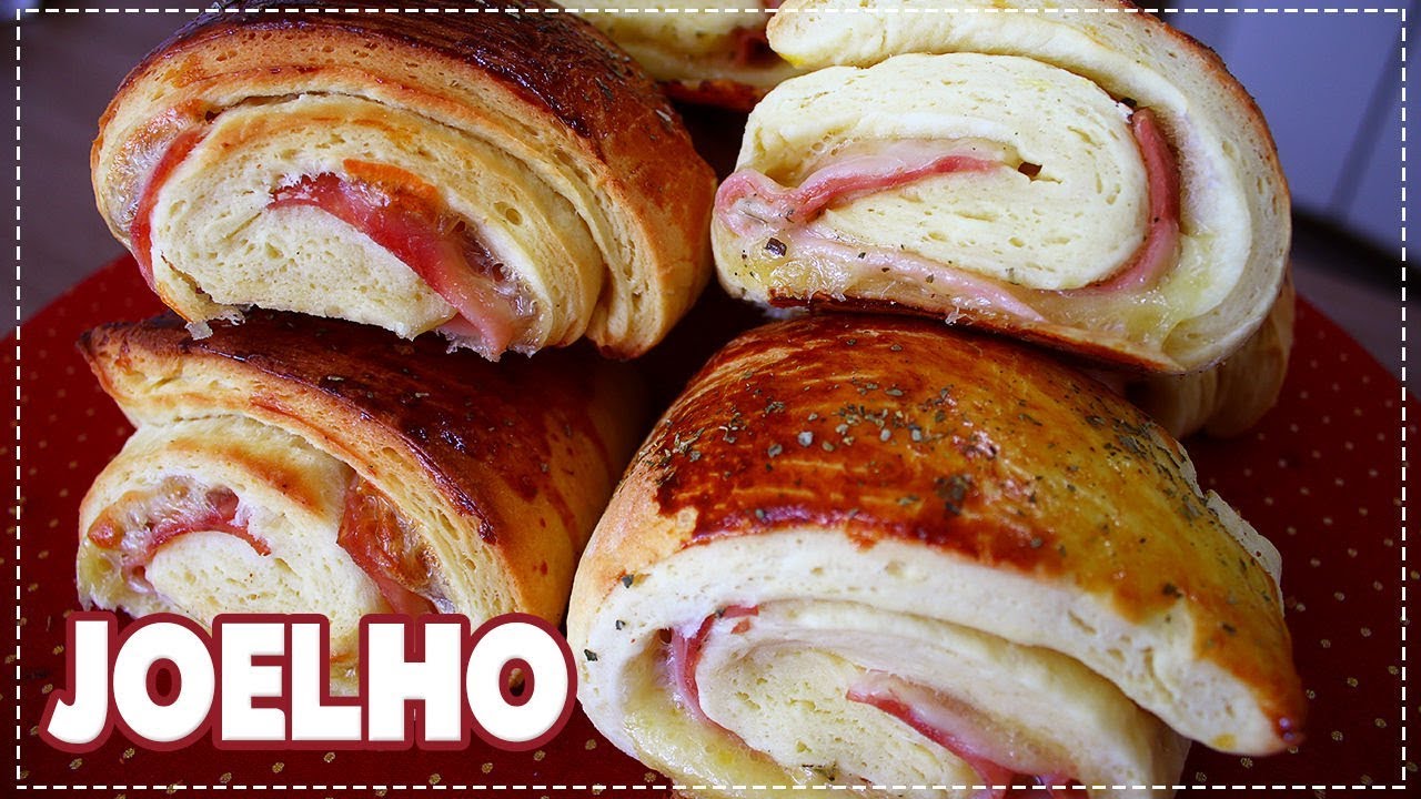 JOELHO DE PRESUNTO E QUEIJO - MASSA DE SALGADO ASSADO