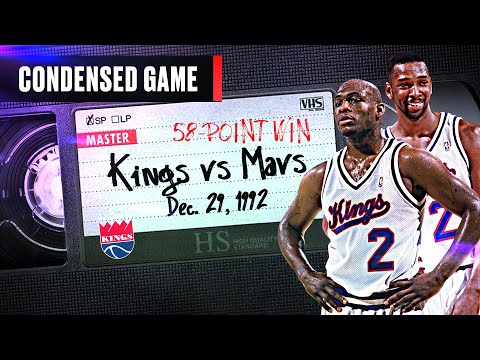 58 POINTS! Biggest Win in Kings Franchise History | 12.29.92 video clip