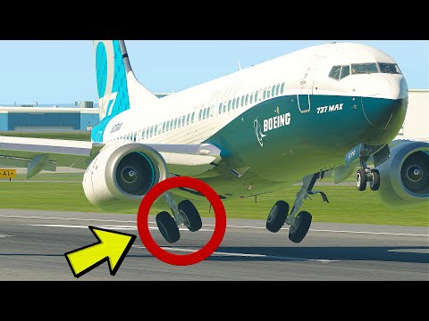 B737 Pilot Made Emergency Landing Due To Landing Gear Issue [XP11]